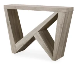 Dark Taupe Asymmetrical Console Table