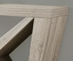 Dark Taupe Asymmetrical Console Table -Furniture Sale Shop 810542441 3