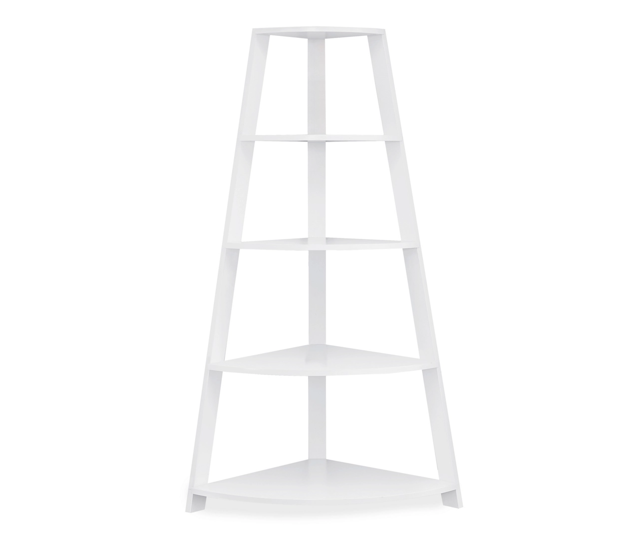 Monarch 4-Shelf Etagere Corner Bookcase 4 Monarch 4-Shelf Etagere Corner Bookcase - Image 2