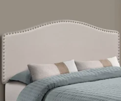 Monarch Linen Nailhead Trim Headboard -Furniture Sale Shop 810542518 1