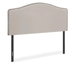 Monarch Linen Nailhead Trim Headboard -Furniture Sale Shop 810542518 2