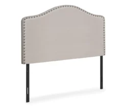 Monarch Linen Nailhead Trim Headboard -Furniture Sale Shop 810542522 2