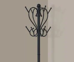 Black Metal 8-Hook Coat Rack With Umbrella Holder -Furniture Sale Shop 810542531 3