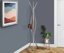 Monarch 3-Hook Wave Shaped Contemporary Coat Rack -Furniture Sale Shop 810542533 1