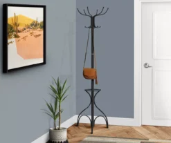 Monarch Metal 12-Hook Coat Rack With Umbrella Holder -Furniture Sale Shop 810542540 1