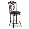 Dakota Coffee Brown Metal Faux Leather Upholstered Counter Stool -Furniture Sale Shop 810543039 1