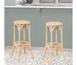 Franklin 30" Backless Woven Ratten Bar Stool 14 Franklin 30" Backless Woven Ratten Bar Stool -Furniture Sale Shop 810543045 2