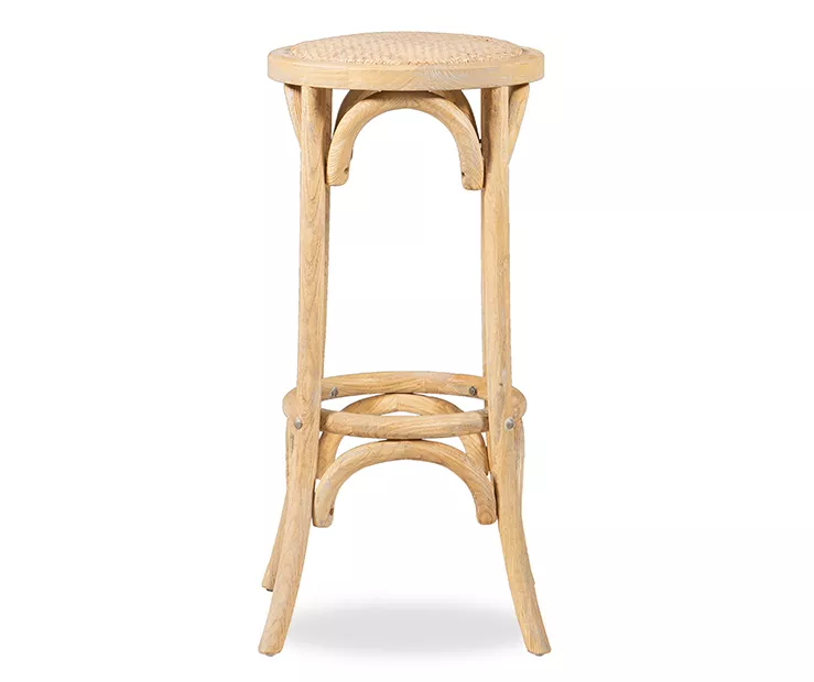 Franklin 30" Backless Woven Ratten Bar Stool 9 Franklin 30" Backless Woven Ratten Bar Stool - Image 7