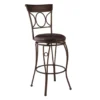 Memphis Black Metal & Brown Faux Leather Circle Back Bar Stool 1 Memphis Black Metal & Brown Faux Leather Circle Back Bar Stool -Furniture Sale Shop 810543052 A0 1