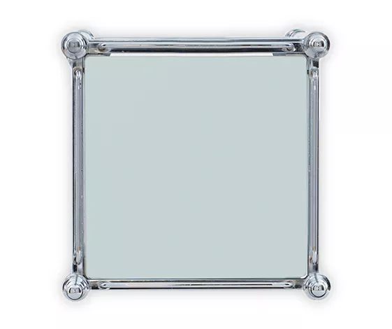 Hawkins Chrome & Glass 3-Shelf Rolling Cart 6 Hawkins Chrome & Glass 3-Shelf Rolling Cart - Image 4