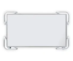 Hampton Silver 2-Shelf Rolling Steel Bar Cart -Furniture Sale Shop 810543098 5