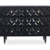 Urban Fresh Black & Gold 6-Drawer Textured Geometric Dresser -Furniture Sale Shop 810543103 3