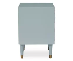 Urban Fresh Gray & Gold 2-Drawer Textured Geometric Nightstand 10 Urban Fresh Gray & Gold 2-Drawer Textured Geometric Nightstand -Furniture Sale Shop 810543104 4