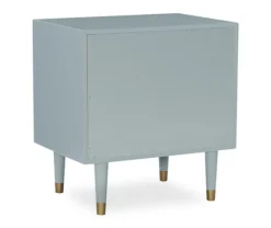 Urban Fresh Gray & Gold 2-Drawer Textured Geometric Nightstand 11 Urban Fresh Gray & Gold 2-Drawer Textured Geometric Nightstand -Furniture Sale Shop 810543104 5