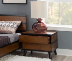 Manhattan Walnut 2-Drawer Mid-Century Wood Nightstand -Furniture Sale Shop 810543109 A0 8