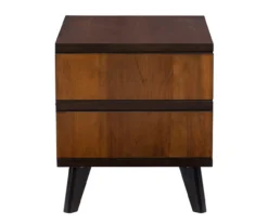 Manhattan Walnut 2-Drawer Mid-Century Wood Nightstand -Furniture Sale Shop 810543109 A1 3