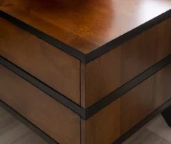 Manhattan Walnut 2-Drawer Mid-Century Wood Nightstand -Furniture Sale Shop 810543109 A8 10