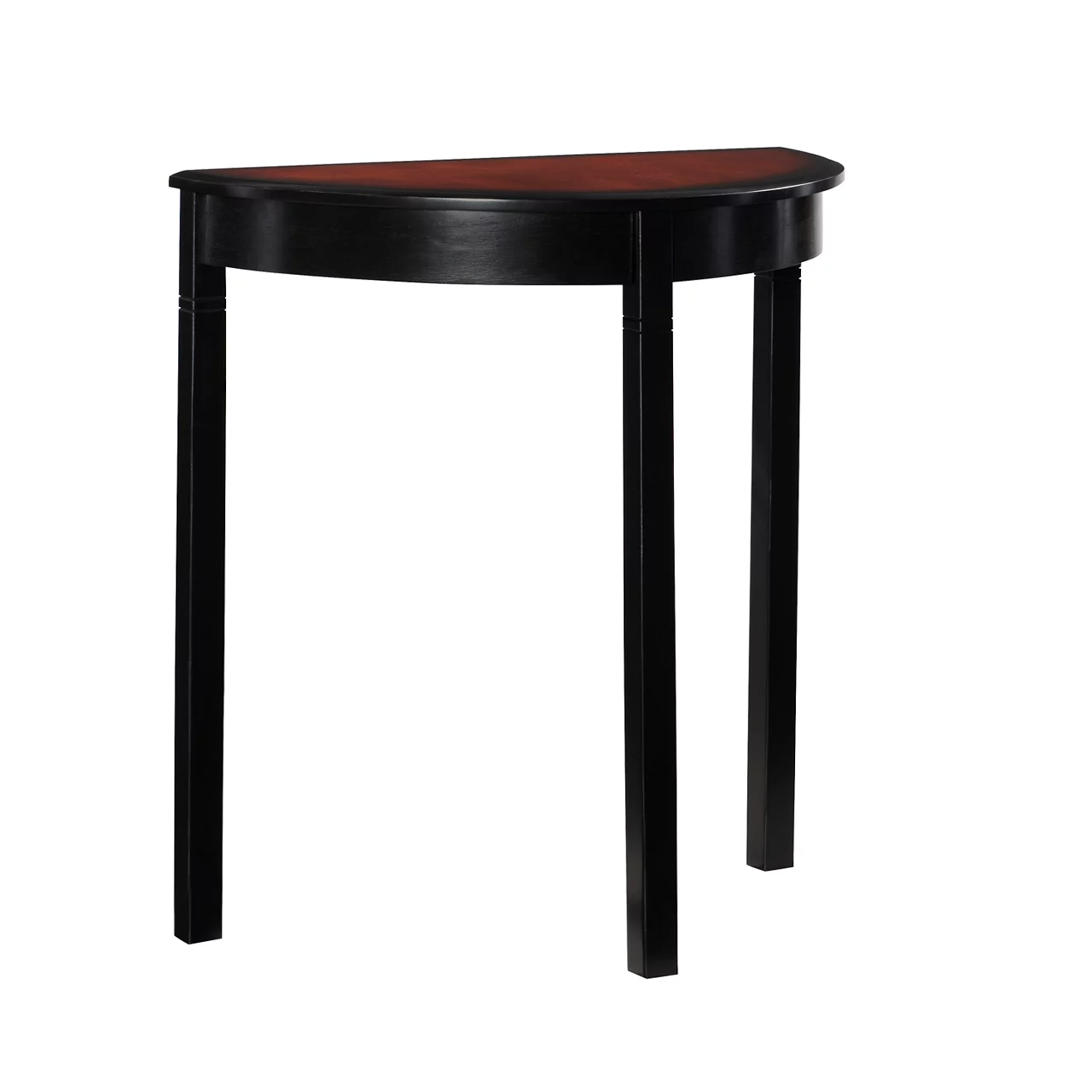 Shirley Black Cherry Transitional Wood Demi Lune Console Table 3 Shirley Black Cherry Transitional Wood Demi Lune Console Table