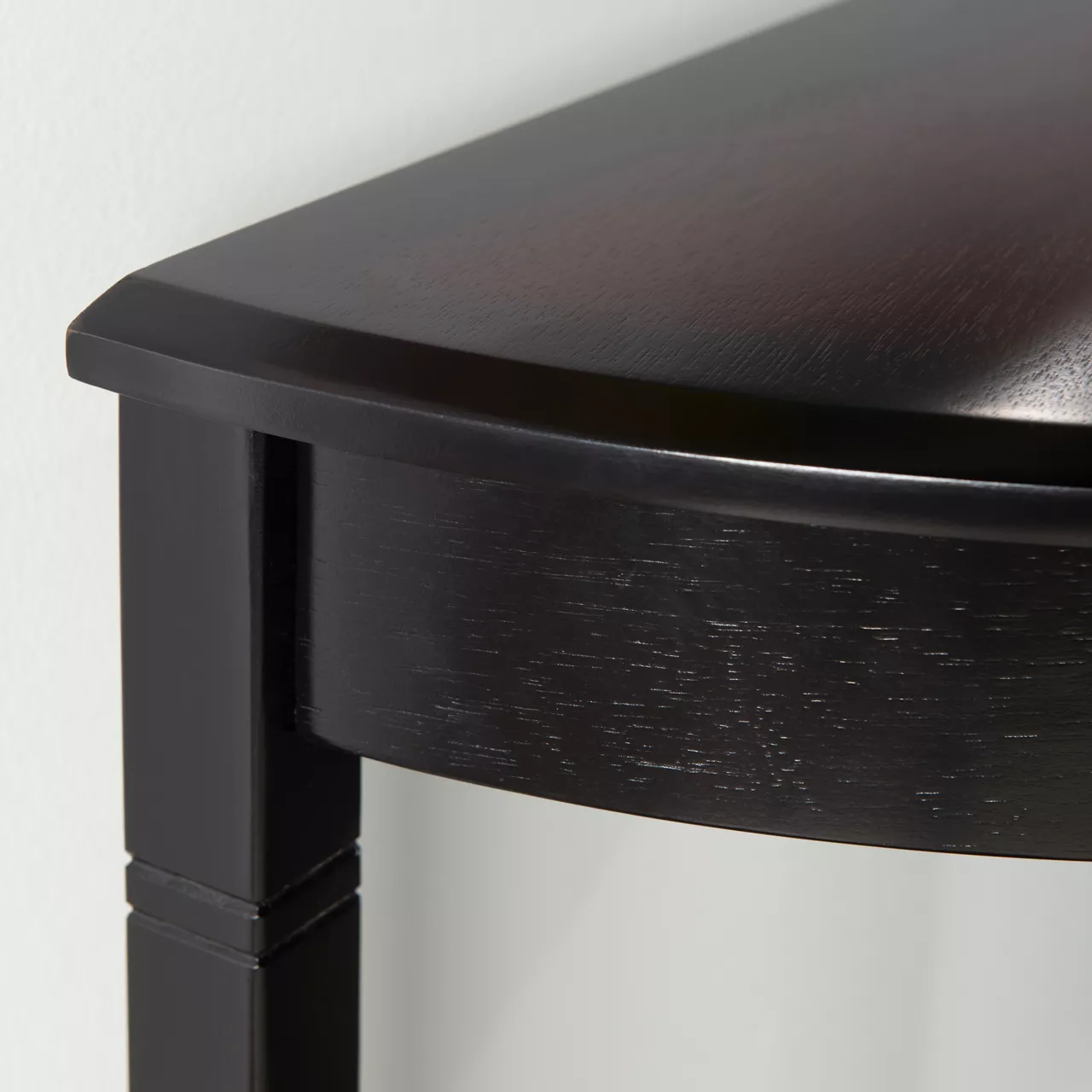 Shirley Black Cherry Transitional Wood Demi Lune Console Table 5 Shirley Black Cherry Transitional Wood Demi Lune Console Table - Image 3
