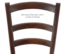 Bordeaux Walnut Handwoven Ladder Back Side Chairs, 2-Pack 18 Bordeaux Walnut Handwoven Ladder Back Side Chairs, 2-Pack -Furniture Sale Shop 810543200 A8 3