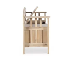 Bailey Natural Wash Wood Storage Bench -Furniture Sale Shop 810543205 5
