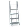 Boston Gray 5-Shelf Wooden Ladder Bookcase 1 Boston Gray 5-Shelf Wooden Ladder Bookcase -Furniture Sale Shop 810543216 1