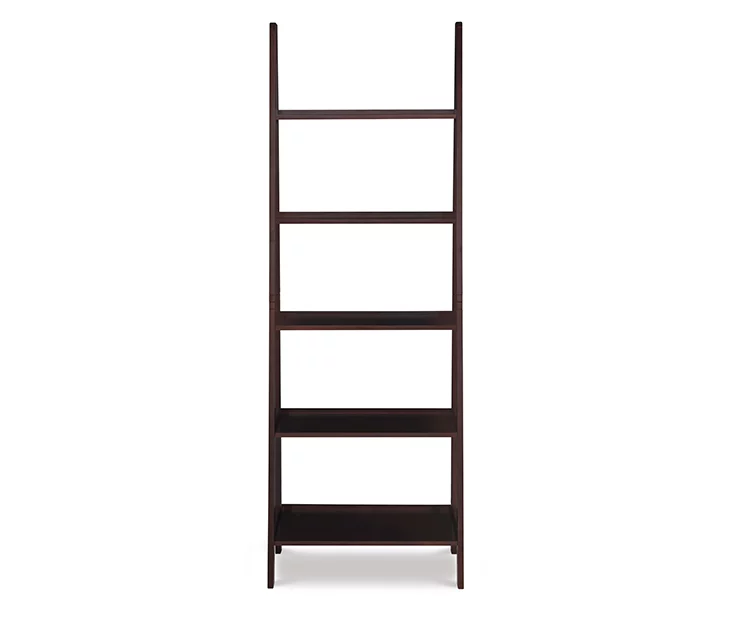 Boston Espresso 5-Shelf Wooden Ladder Bookcase 8 Boston Espresso 5-Shelf Wooden Ladder Bookcase - Image 6