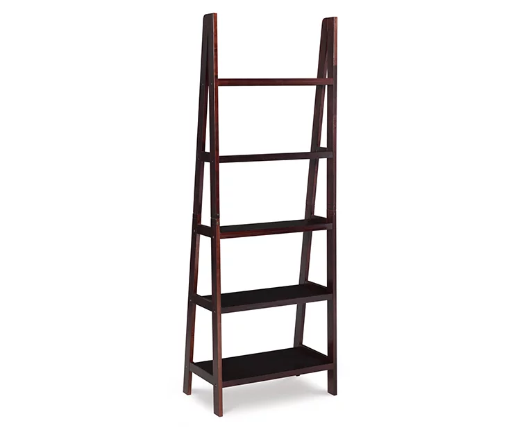 Boston Espresso 5-Shelf Wooden Ladder Bookcase 9 Boston Espresso 5-Shelf Wooden Ladder Bookcase - Image 7