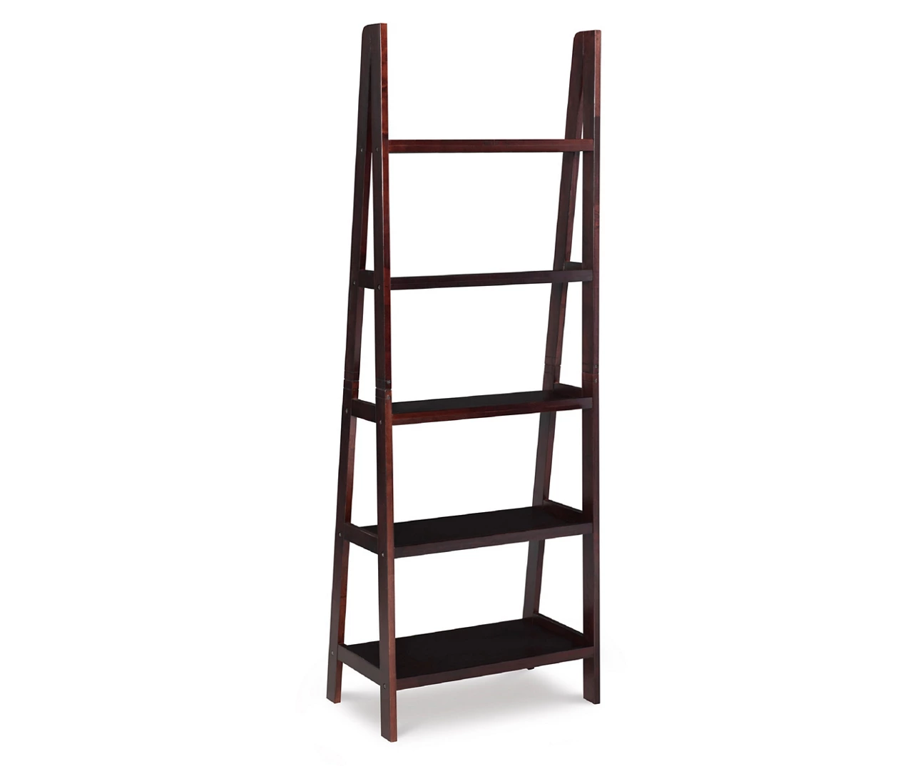 Boston Espresso 5-Shelf Wooden Ladder Bookcase 5 Boston Espresso 5-Shelf Wooden Ladder Bookcase - Image 3