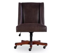 Austin Dark Walnut Upholstered Office Chair -Furniture Sale Shop 810543233 A0 2