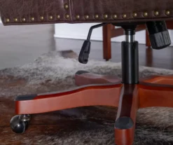 Austin Dark Walnut Upholstered Office Chair -Furniture Sale Shop 810543233 A8 8