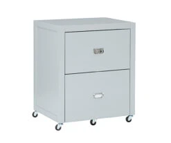 Kari Gray 2-Drawer Rolling Filing Cabinet
