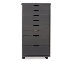 Craft Mate Gray Wood 8-Drawer Rolling Storage Cart -Furniture Sale Shop 810543293 3