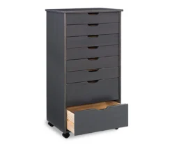 Craft Mate Gray Wood 8-Drawer Rolling Storage Cart -Furniture Sale Shop 810543293 5