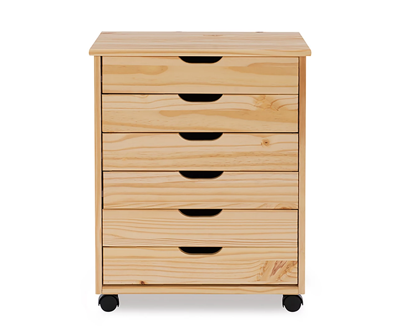 Craft Mate Wide Natural 6-Drawer Rolling Storage Cart 5 Craft Mate Wide Natural 6-Drawer Rolling Storage Cart - Image 3
