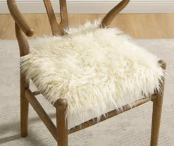 Emmitt Gray & Brown Faux Fur Wishbone Chair -Furniture Sale Shop 810543298 A0 10