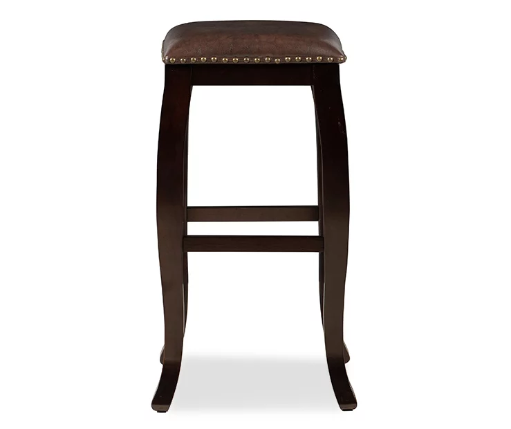 Dallas Brown Cushioned Square Top Bar Stool 5 Dallas Brown Cushioned Square Top Bar Stool - Image 3
