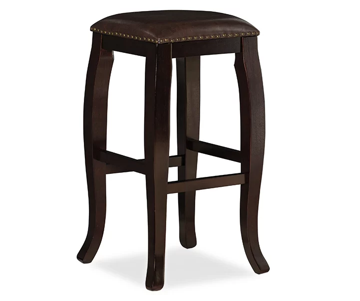 Dallas Brown Cushioned Square Top Bar Stool 6 Dallas Brown Cushioned Square Top Bar Stool - Image 4