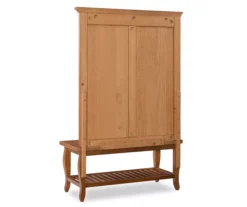 Denver Antique Pine 4-Hook Curved Leg Hall Tree -Furniture Sale Shop 810543319 5