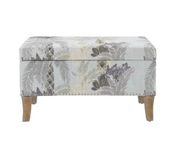 Lisa Palm Tree Storage Ottoman -Furniture Sale Shop 810543332 3