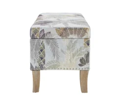 Lisa Palm Tree Storage Ottoman -Furniture Sale Shop 810543332 5