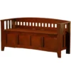 Weston Walnut Split Seat Storage Bench