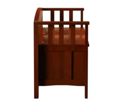 Weston Walnut Split Seat Storage Bench -Furniture Sale Shop 810543372 5