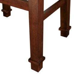 Clark Dark Cherry & Black Upholstered Faux Leather Backless Bar Stool -Furniture Sale Shop 810543402 4