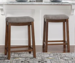 Brooke 26" Backless Nailhead Counter Stool -Furniture Sale Shop 810543417 2