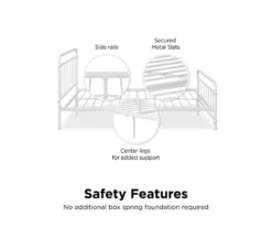 Brooklyn White Iron Full Bed -Furniture Sale Shop 810543698 5