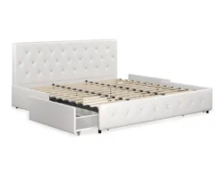 DHP Dana Faux Leather Upholstered Bed With Storage -Furniture Sale Shop 810543732 2
