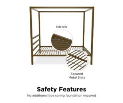 DHP Cara Metal Canopy Bed -Furniture Sale Shop 810543768 1