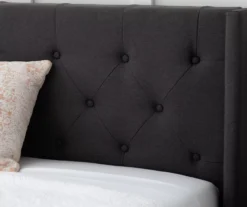 Isabelle Charcoal Upholstered Twin Wingback Bed 12 Isabelle Charcoal Upholstered Twin Wingback Bed -Furniture Sale Shop 810547599 810547605 810547613 810547609 4