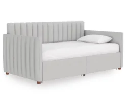 Brittany Gray Linen Upholstered Twin Storage Daybed 12 Brittany Gray Linen Upholstered Twin Storage Daybed -Furniture Sale Shop 810548783 5